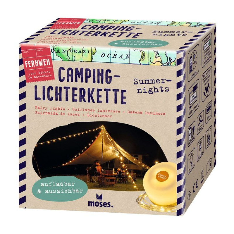 Fernweh Camping-Lichterkette Summernights