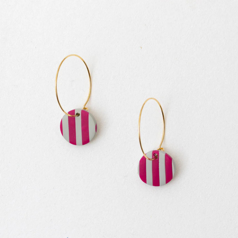 Rina fuchsia / taupe