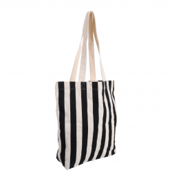 Baumwolltasche schwarz-weiß