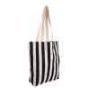 Baumwolltasche schwarz-weiß