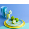 Plate NORA STRIPES
