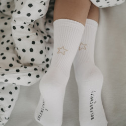 Socken weiß mit Stern