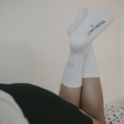 Socken weiß mit Stern