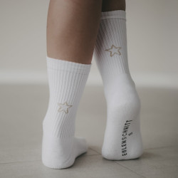 Socken weiß mit Stern