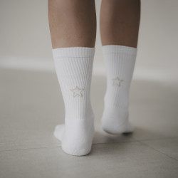 Socken weiß mit Stern