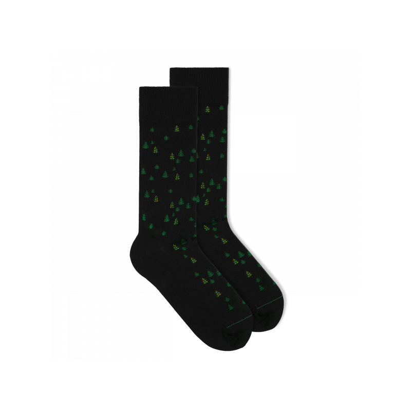 Socken Christmas Tree Raven Black