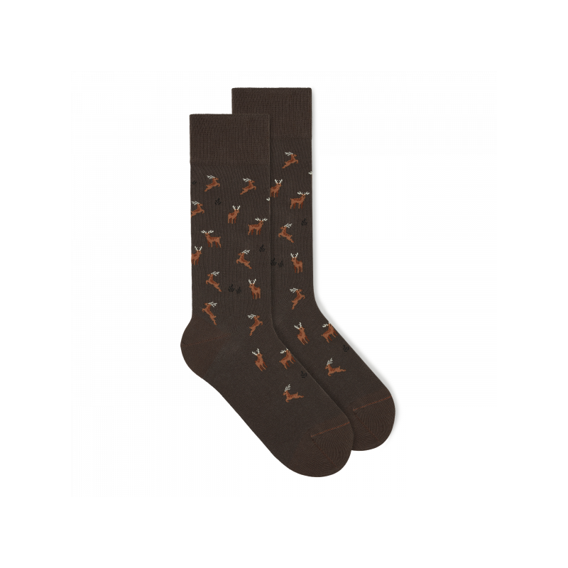 Socken Rentier chestnut brown