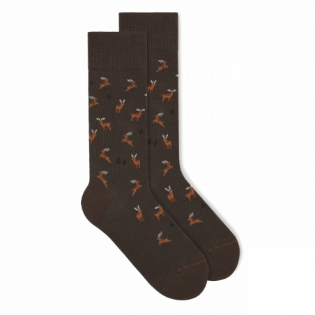 Socken Rentier chestnut brown