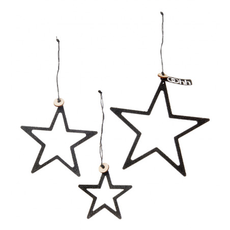 3er Set Sterne WOODz