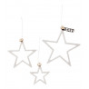 3er Set Sterne WOODz