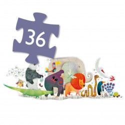 Bodenpuzzle "Tierparade"