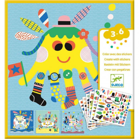 Stickerbilder: Meerestiere