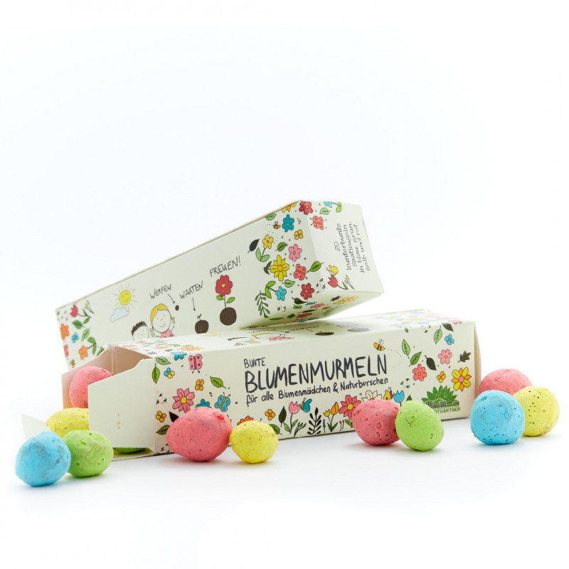 Blumenmurmeln Dose