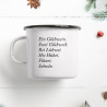 Emaille Becher "Glühwein"
