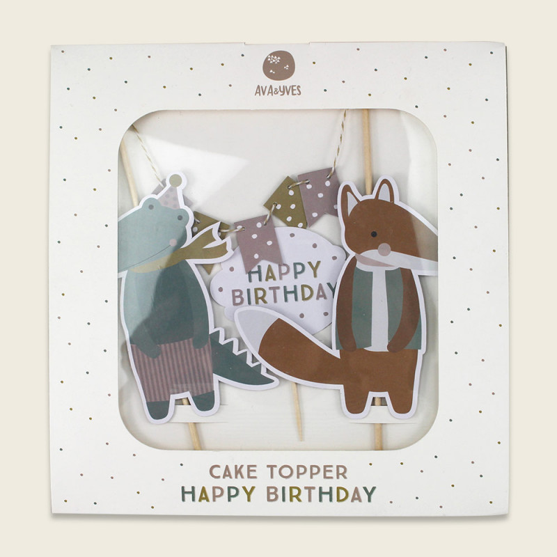 Cake Topper Happy Birthday