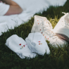 Socken weiß Happy