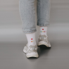Socken weiß Happy