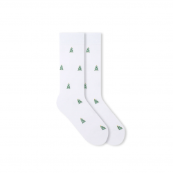 Socken Christmas Tree Optic White
