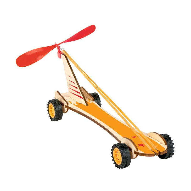 PhänoMINT Bausatz Rennwagen mit Gummimotor