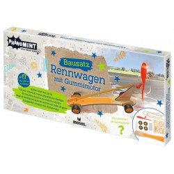 PhänoMINT Bausatz Rennwagen mit Gummimotor