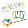 Malen: 4 Ausmalbilder mit Farben