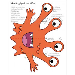 Dein Pop-Up Buch zum Selbermachen Monster