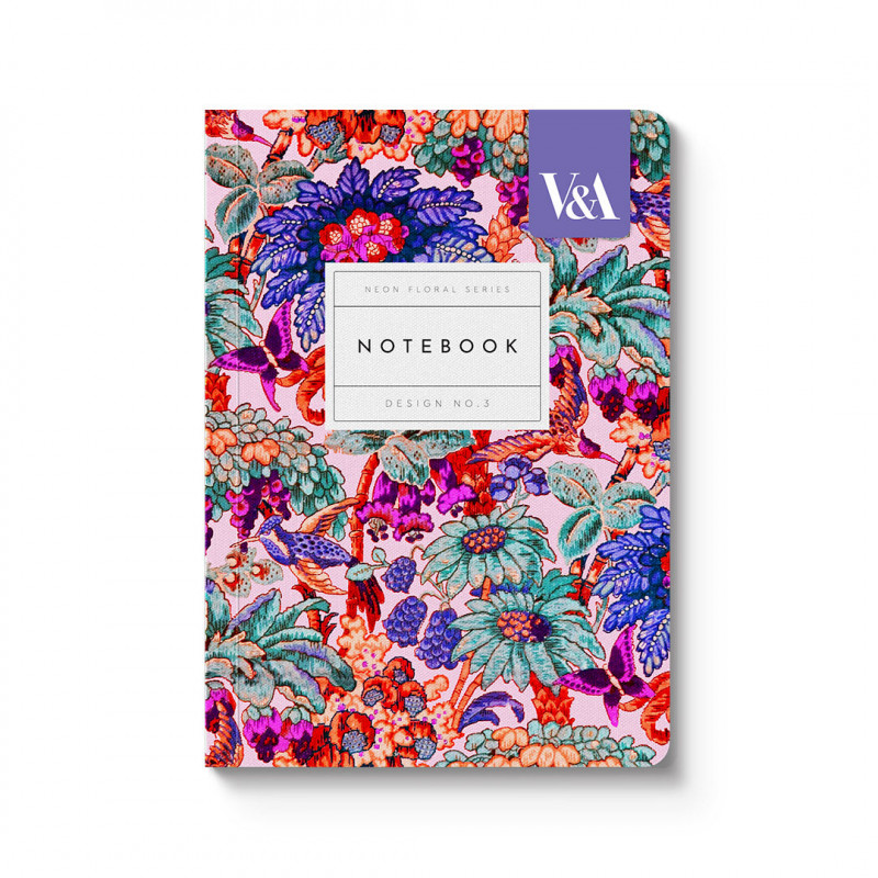Notebook A6: Neon Floral
