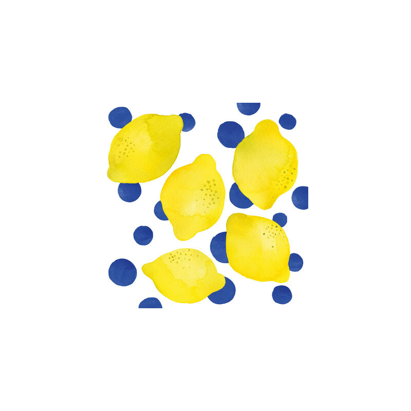 Papierservietten Lemons & Dots