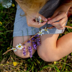 Huckleberry Blumenkette