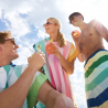 Poncho Adults: Coastal Candy