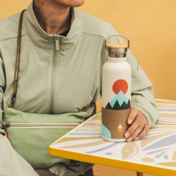 Thermosflasche Geo Montagne