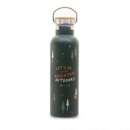 Thermosflasche Let's go outdoors