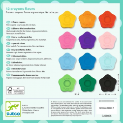 Farben: 12 Blumenwachsmalkreiden