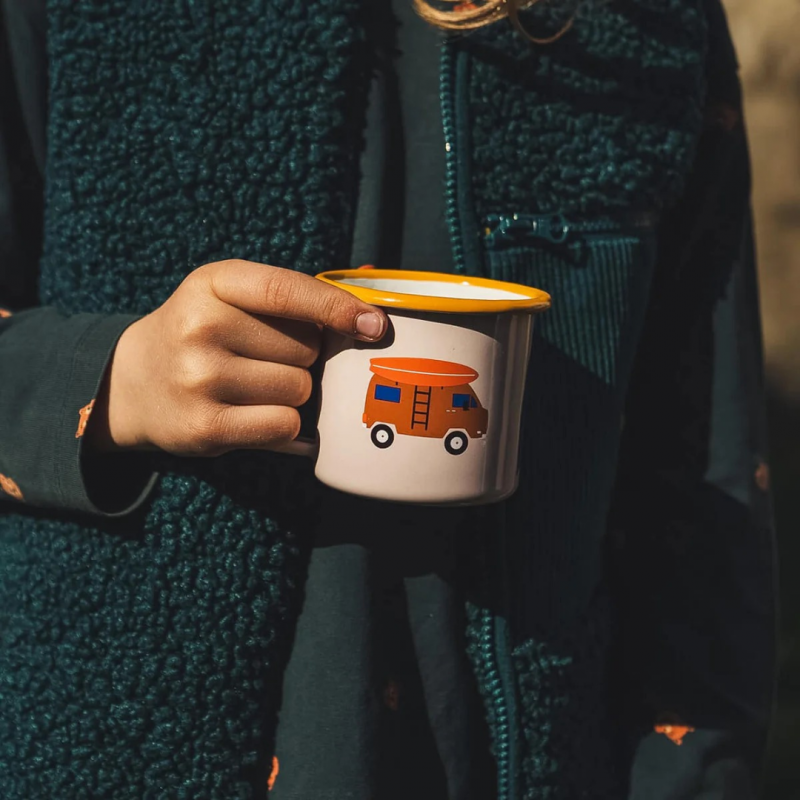Kleine Emaille Tasse surf&camp