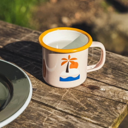 Kleine Emaille Tasse surf&camp