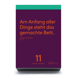 Tagesabreisskalender: Denkpause 2027