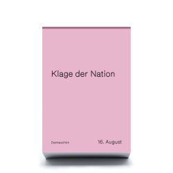 Denkeschön - immerwährender Tischkalender