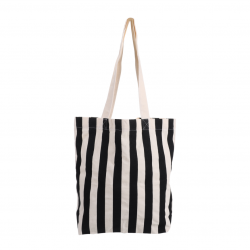 Baumwolltasche schwarz-weiß