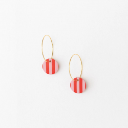 Ohrhänger Rina red / soft pink
