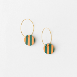 Ohrhänger Rina Smaragd/Coral
