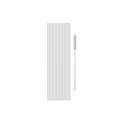 CHEERS Sicherheits-Trinkhalme (8 Stück mit Bürste)