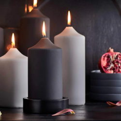 SAMT Stumpenkerze D6H15