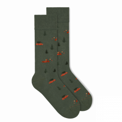 Socken Christmas Day Pine Green