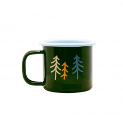 Kleine Emaille Tasse Wald