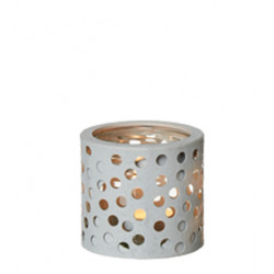 Teelichthalter Dots Chrystalgrey