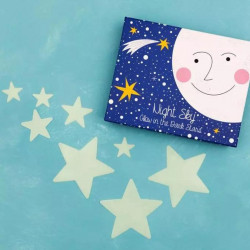 Box mit 30 fluoriszierenden Sternen