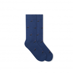 Socken Dachshund Xmas Dark Blue