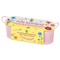 Anzuchtset: Essbare Blüten in Zinkwanne