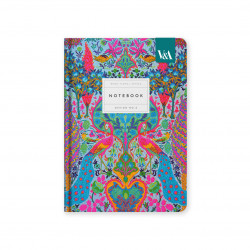 Notizbuch DIN A5 (liniert): Neon Floral