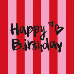 Papierservietten Birthday